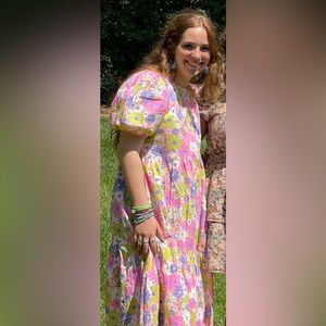 Maxi Dress — Flowers — bright colors !